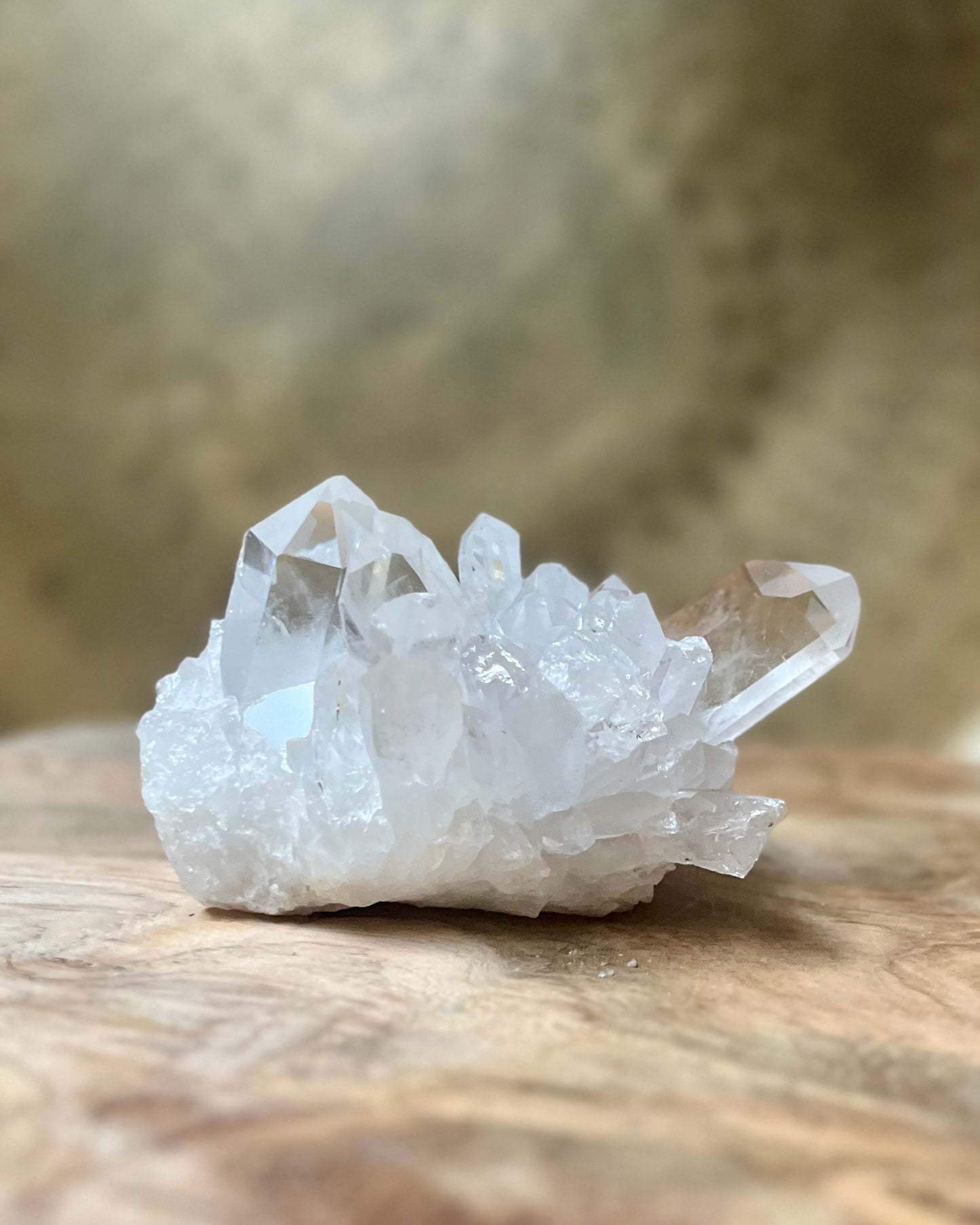 Rock crystal rough cluster