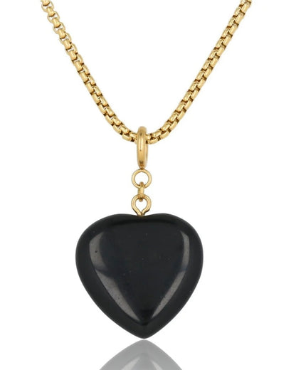 Onyx lange box ketting