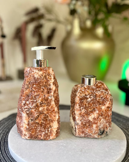 Soap dispenser Fire calcite