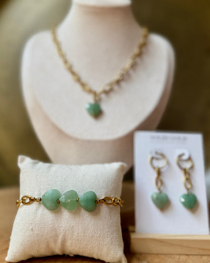 Beloved Moederdag set Groene Aventurijn