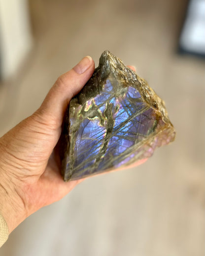 Purple Labradorite 1 side polished