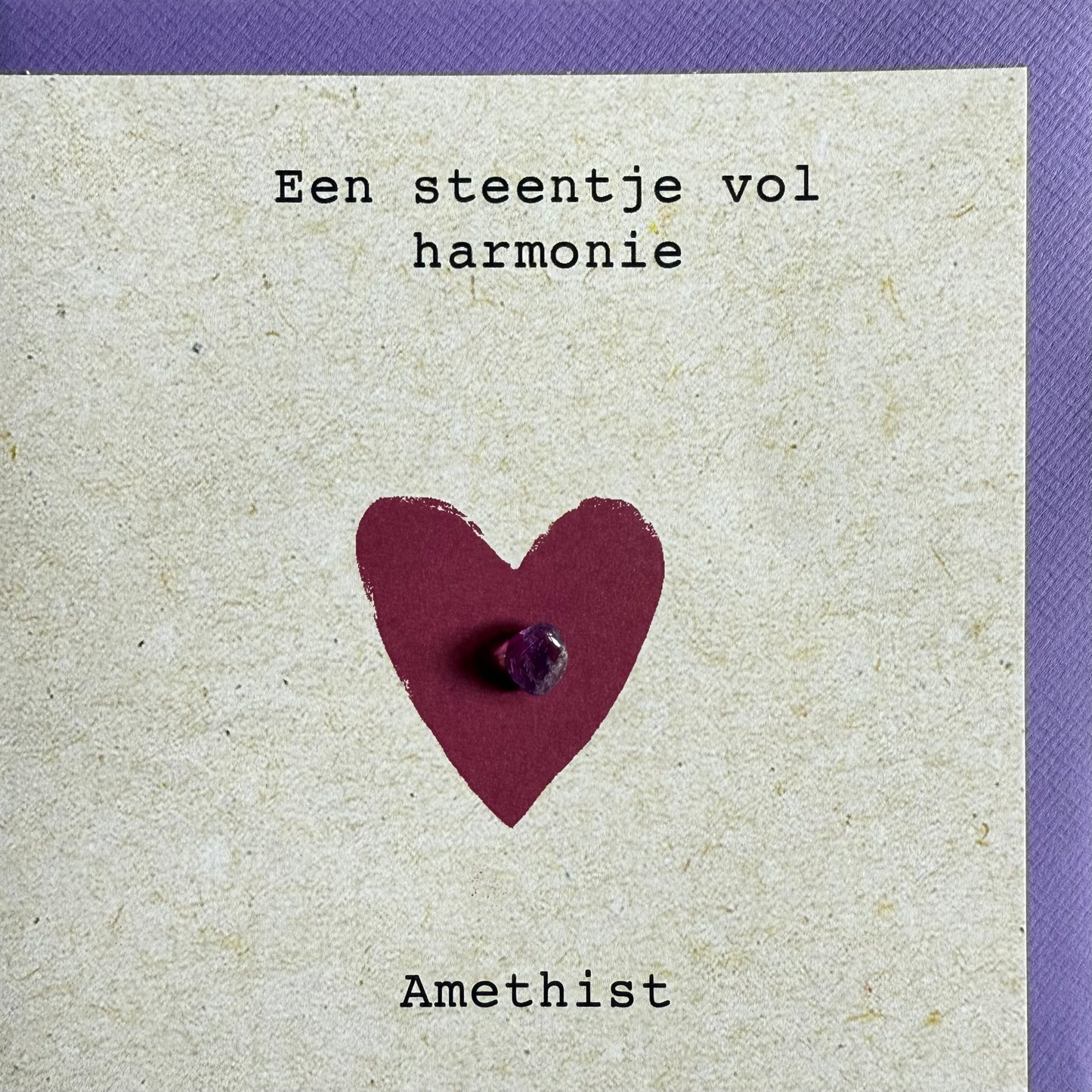 Wenskaart steentje vol harmonie