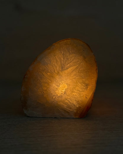 Agaat geode waxinelichthouder