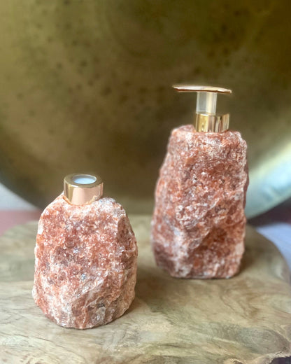 Soap dispenser Fire calcite