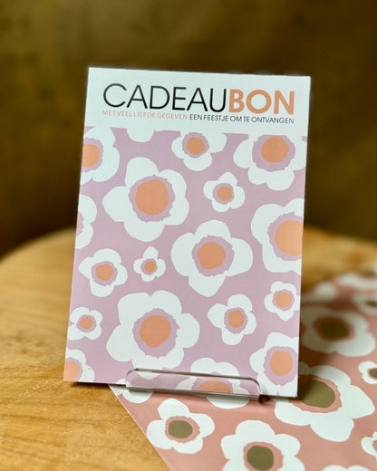 Cadeaubon fysiek Hearts & flowers € 10-€100