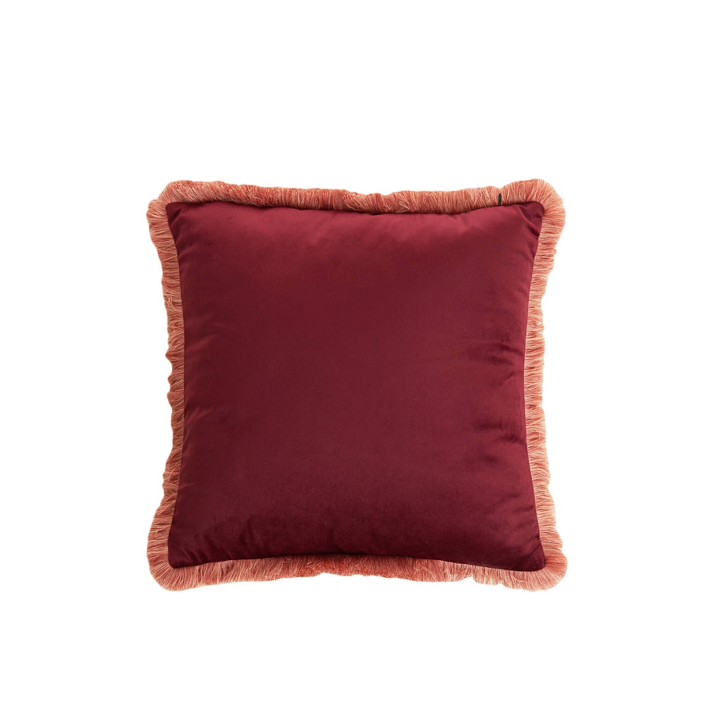 Kussen Liena Velvet vierkant burgundy of bronze