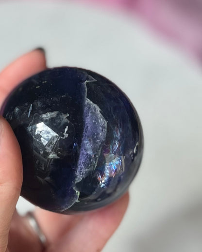 Rainbow Fluorite ball