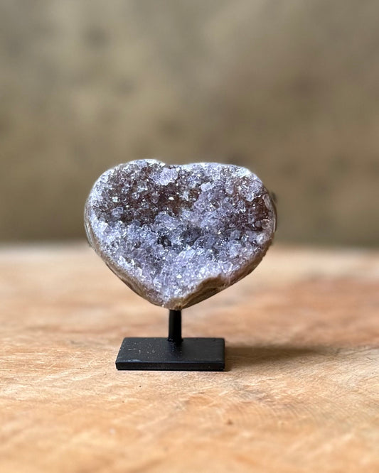 Amethist hartje op standaard
