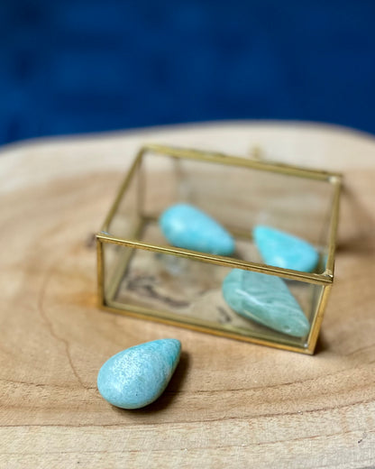 Amazonite drop pendant