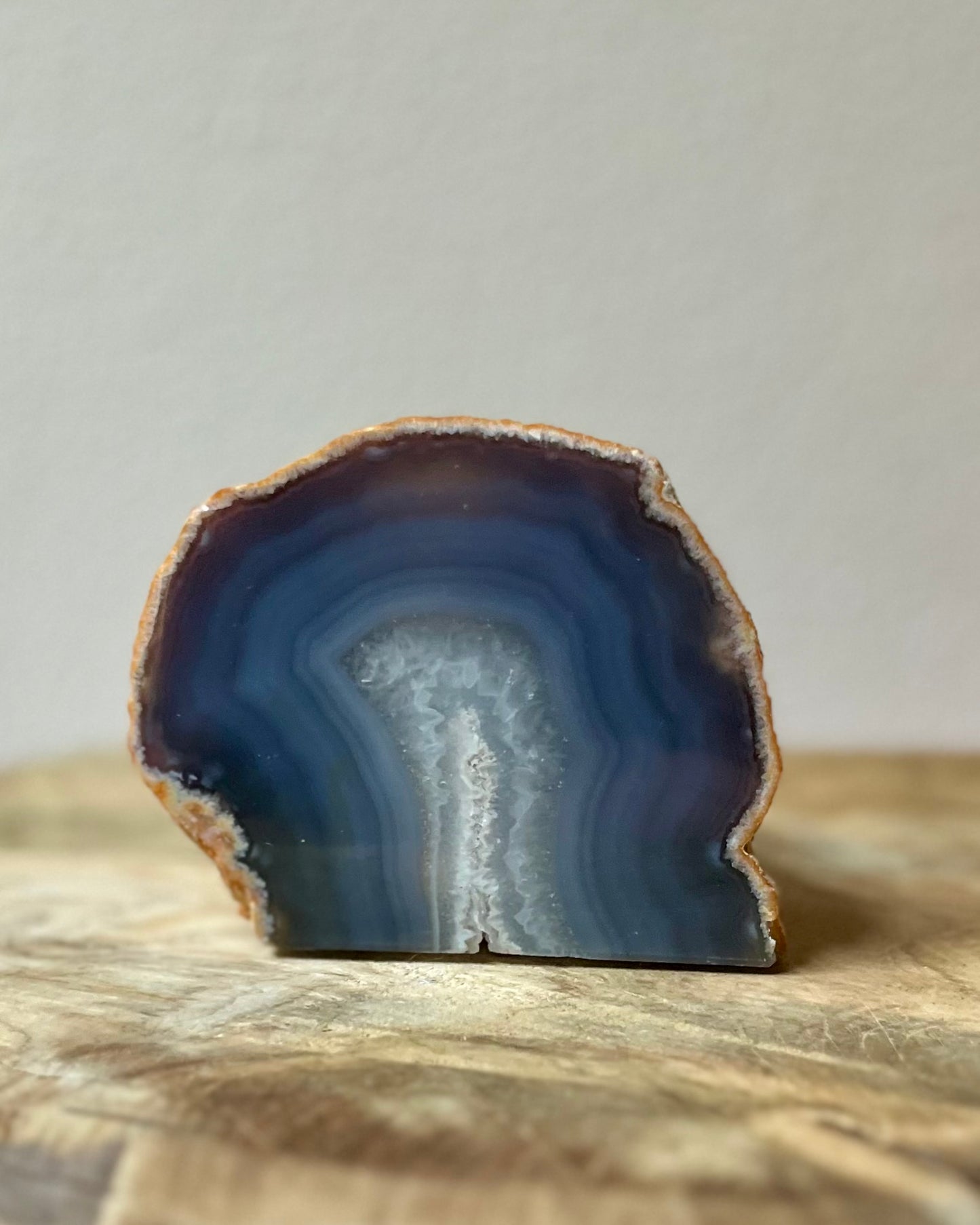 Agaat geode waxinelichthouder