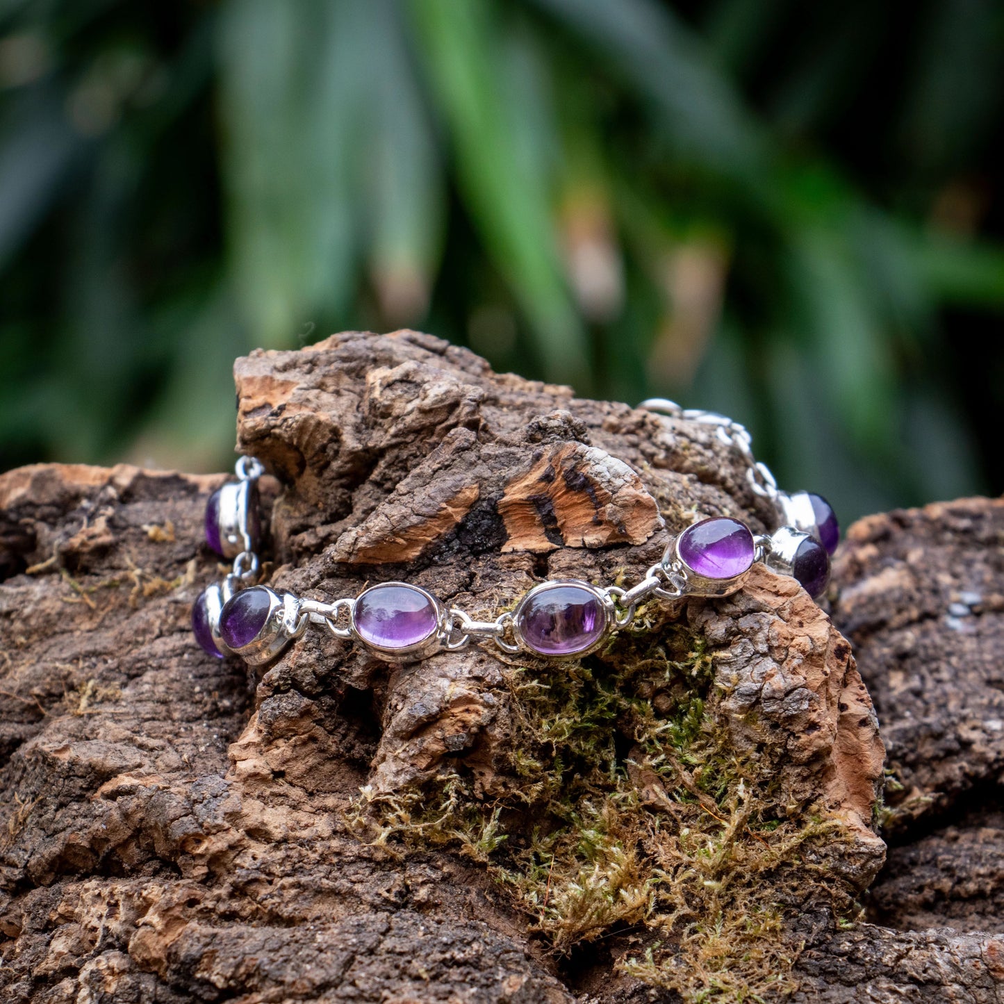 Amethyst Bracelet 925 Sterling Silver