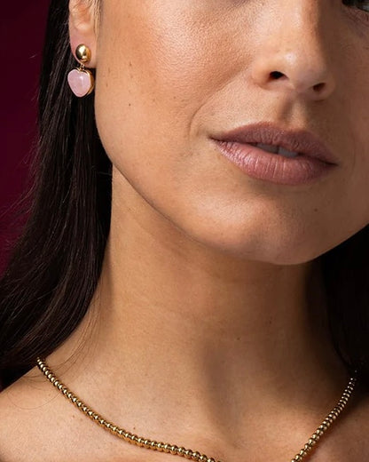 Rozekwarts oorstekers hart