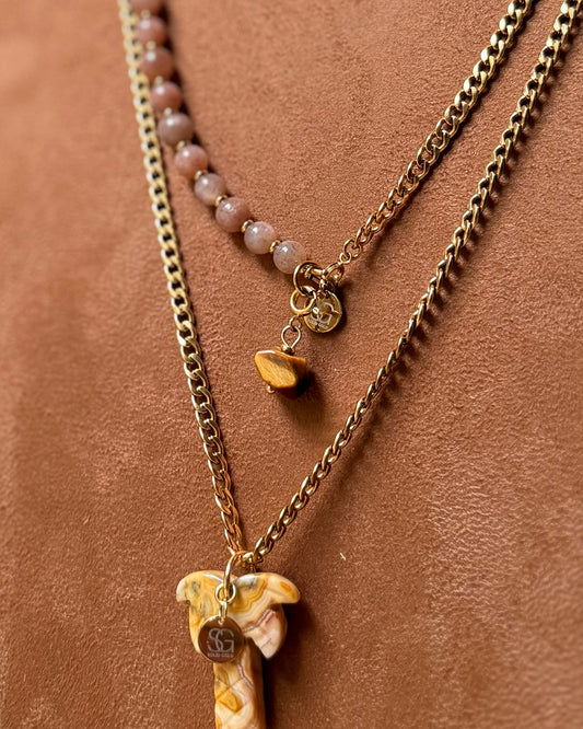 Hanger edelsteen Tijgeroog