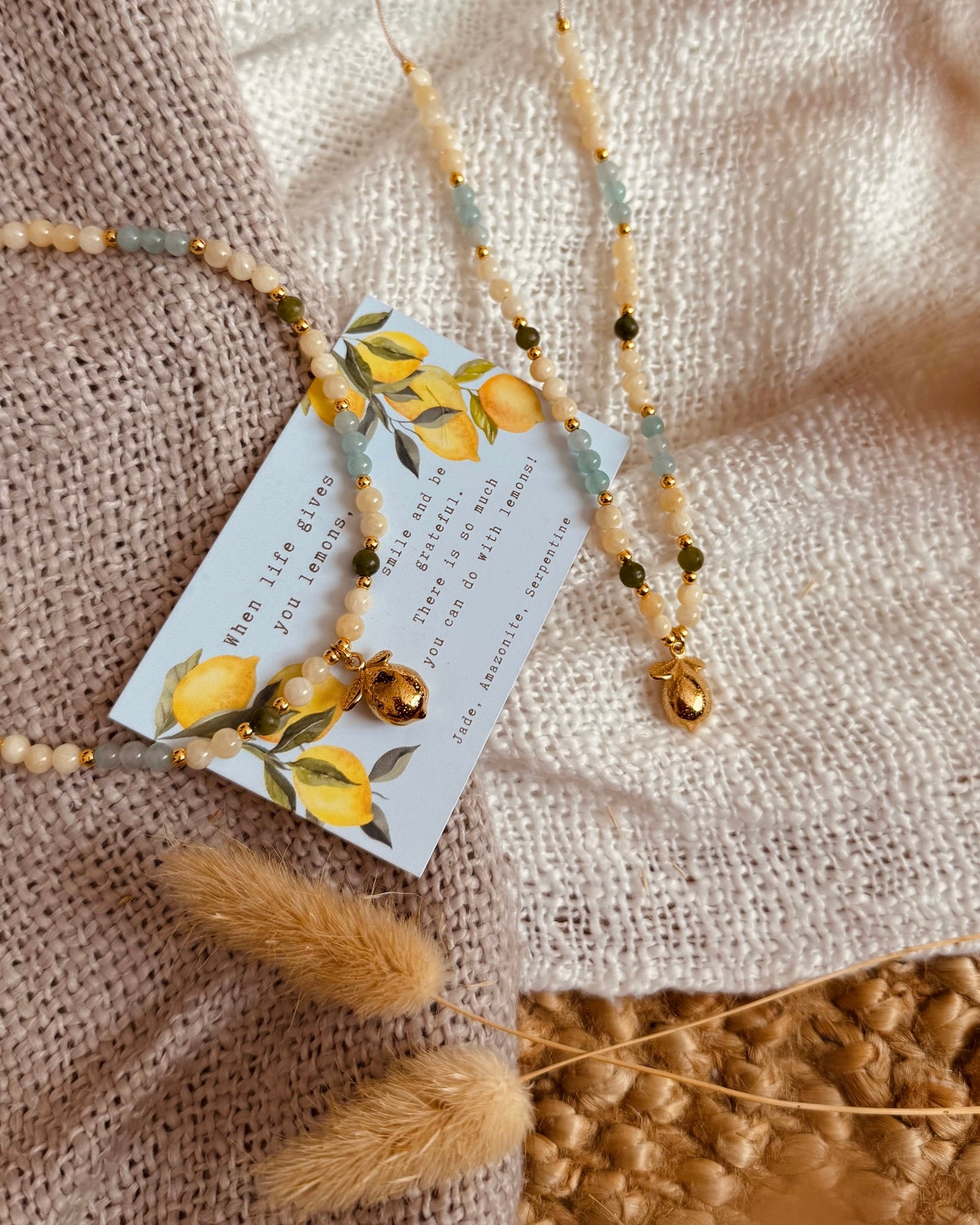 Lemon edelsteenketting