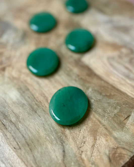 Worry Stone Green Aventurine oval