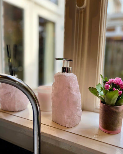 Rose Quartz Soap Dispenser