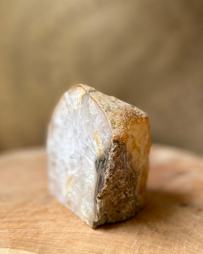 Agaat geode waxinelichthouder