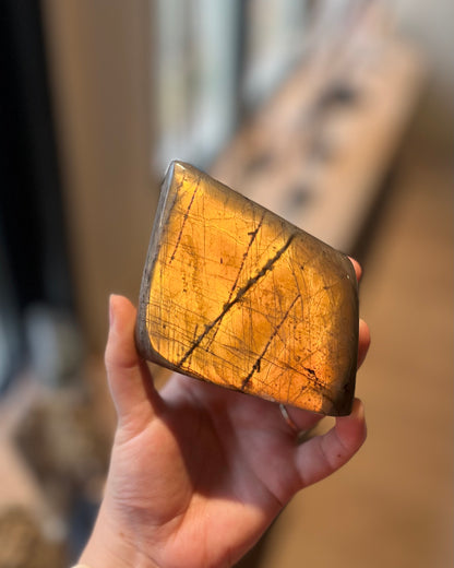 Orange Labradorite Sculpture