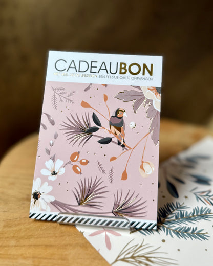 Cadeaubon fysiek kerst € 10-€100