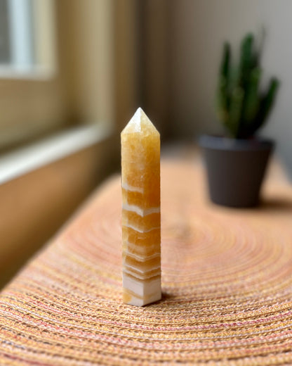 Yellow Calcite point