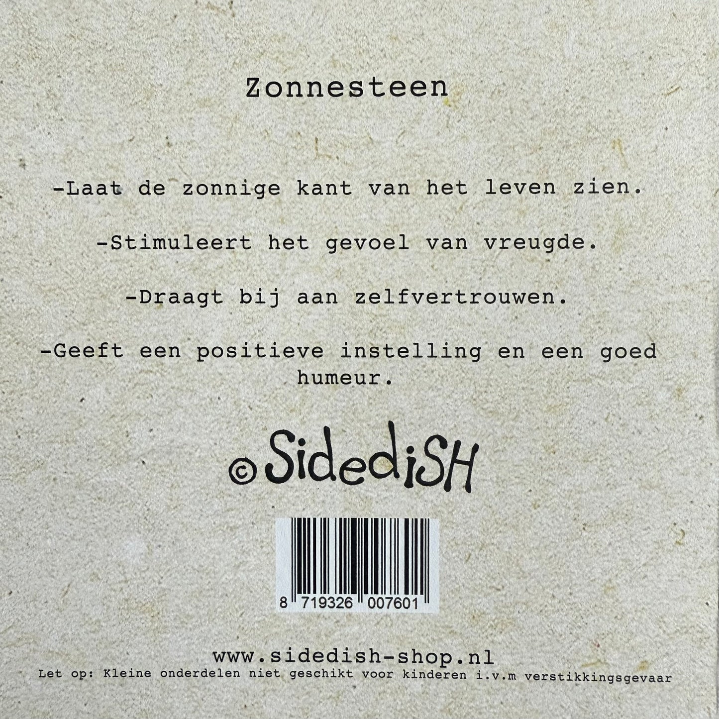 Wenskaart steentje vol zonneschijn