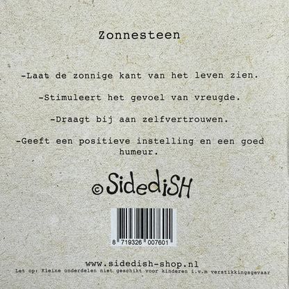 Wenskaart steentje vol zonneschijn