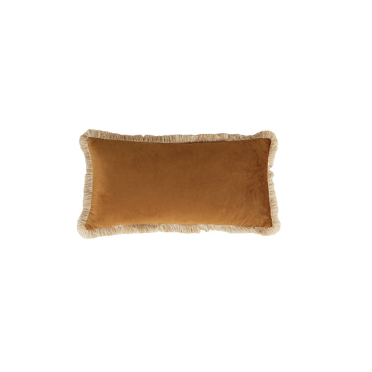 Kussen Liena Velvet rechthoek burgundy of bronze