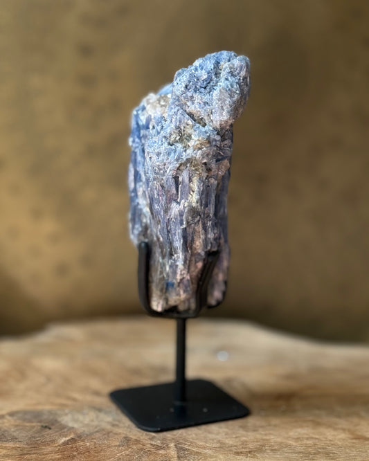Ruwe Blauwe Kyaniet op standaard