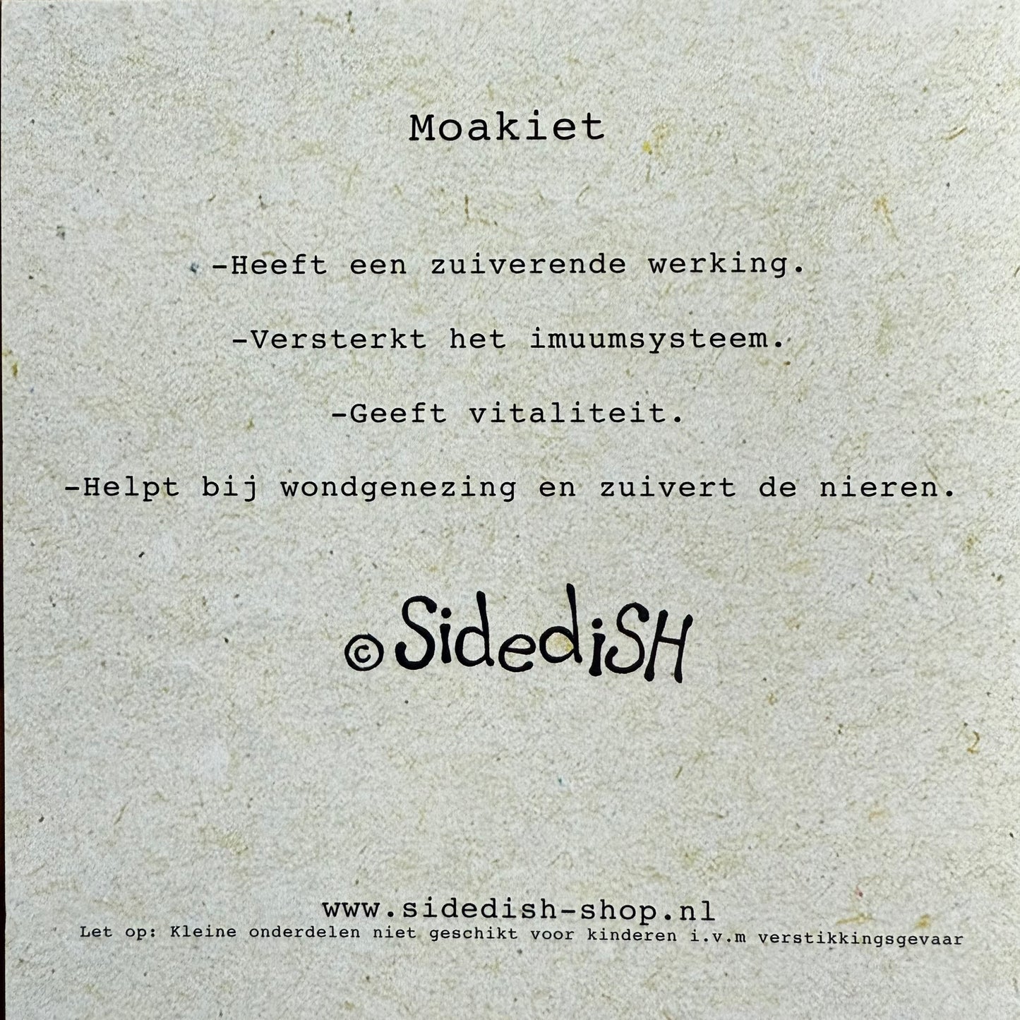 Wenskaart steentje vol vitaliteit en kracht