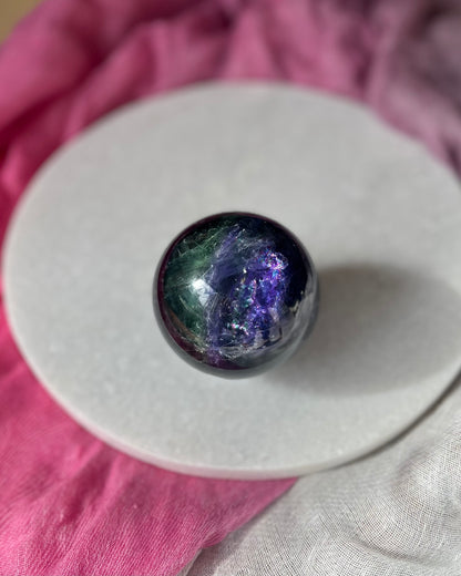 Rainbow Fluorite ball