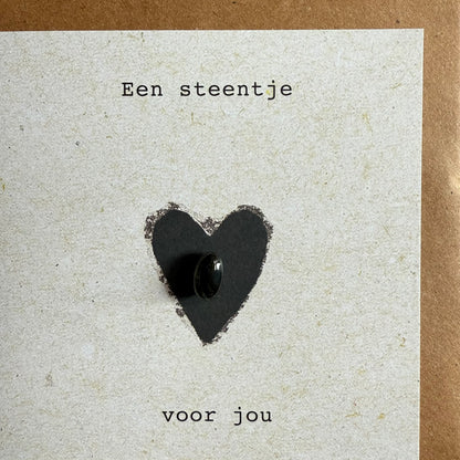 Wenskaart een steentje ….