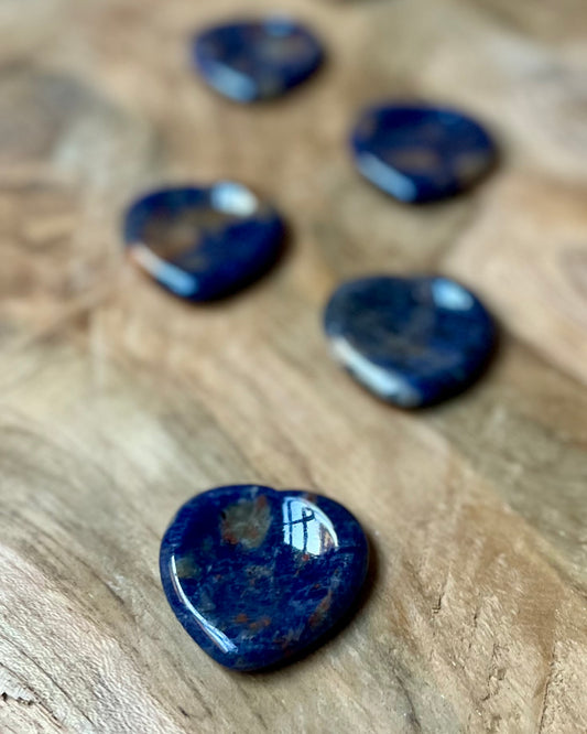 Worry Stone Sodalite Heart