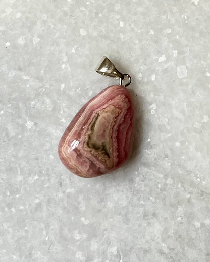 Rhodochrosite pendant 925 Sterling Silver