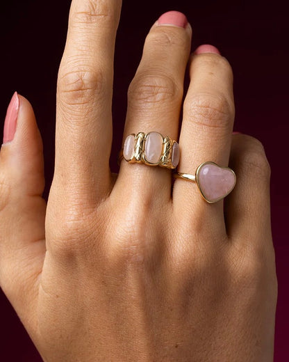 Rozekwarts ring – Vintage Romance