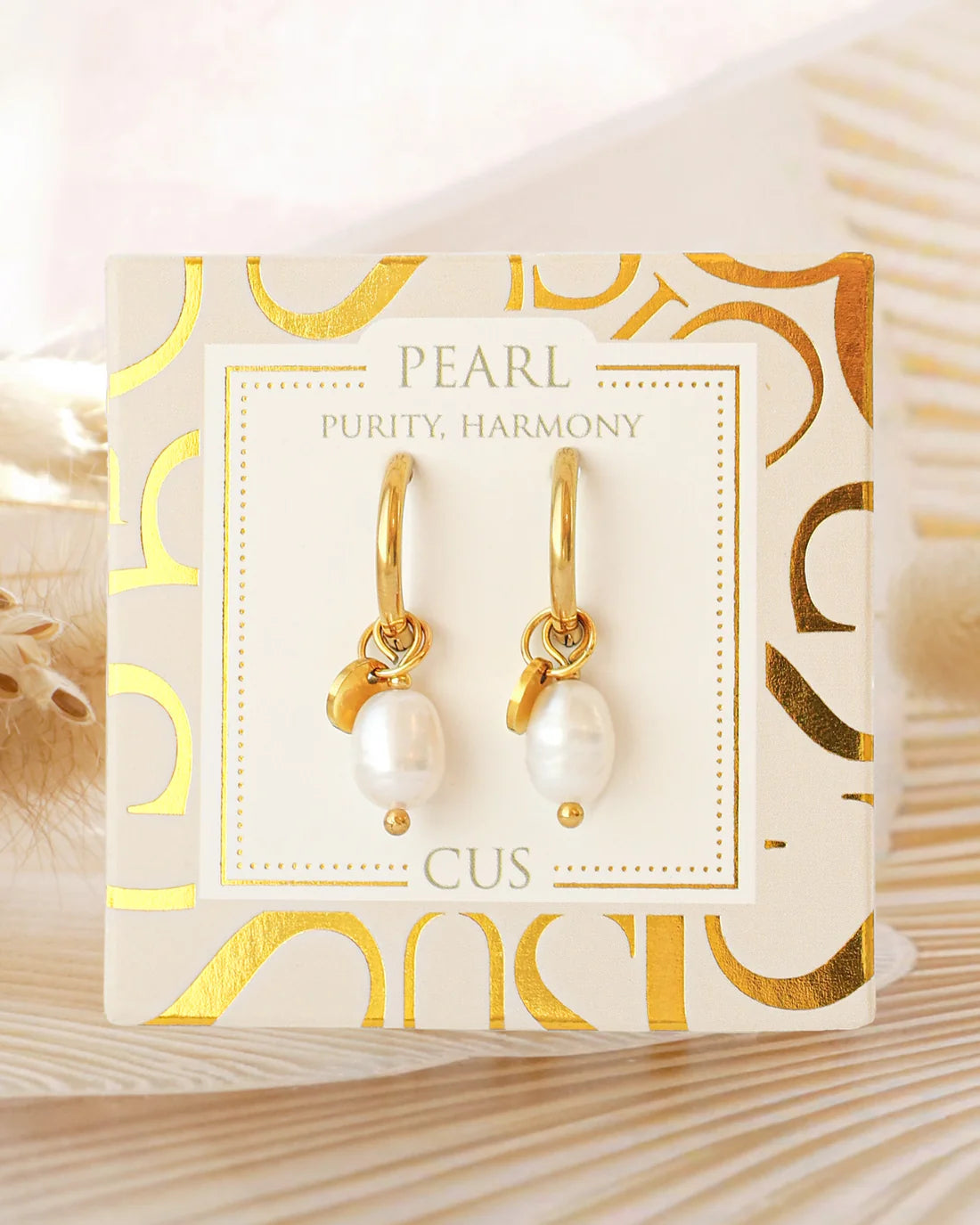 Mare parel oorbellen