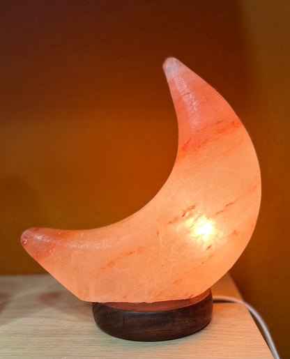 Salt lamp moon large orange