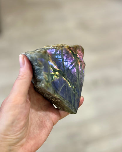 Purple Labradorite 1 side polished