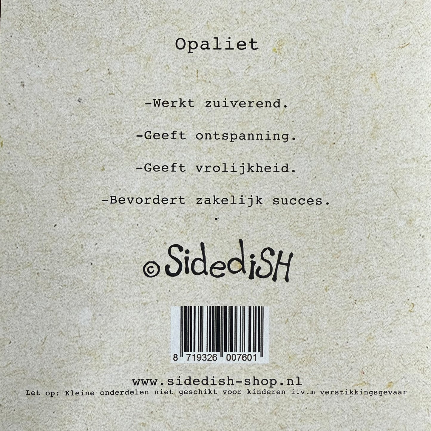 Wenskaart steentje vol vrolijkheid