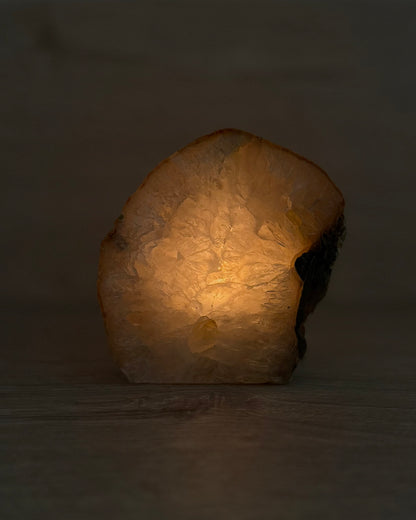 Agaat geode waxinelichthouder