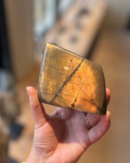 Orange Labradorite Sculpture