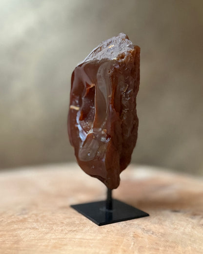 Agaat geode op standaard