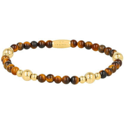 Tijgeroog armband goud