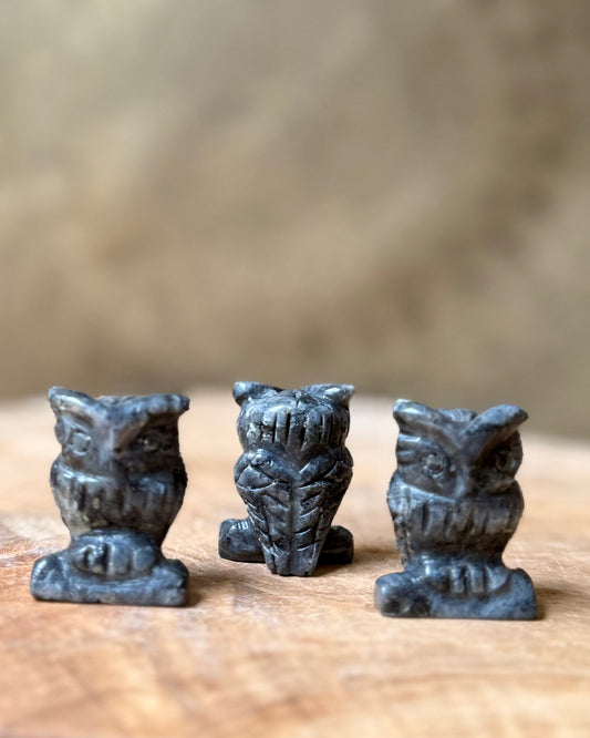 Uil carving Larvikiet