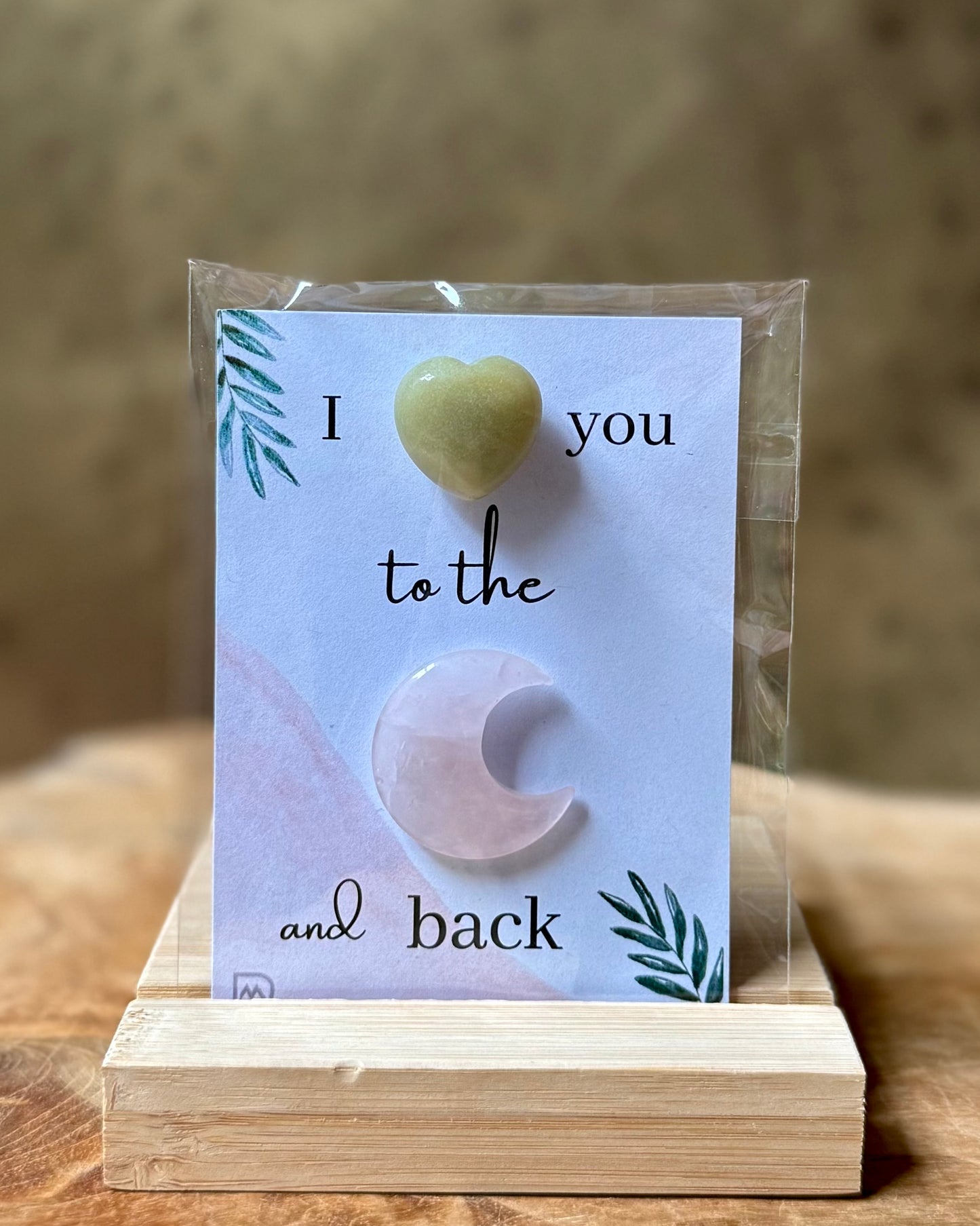 ‘I love you to the moon and back’ giftsetje
