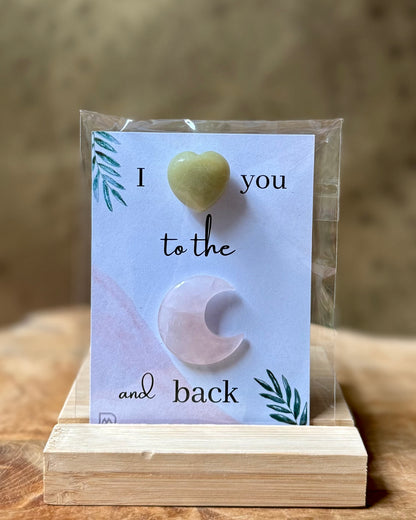 ‘I love you to the moon and back’ giftsetje