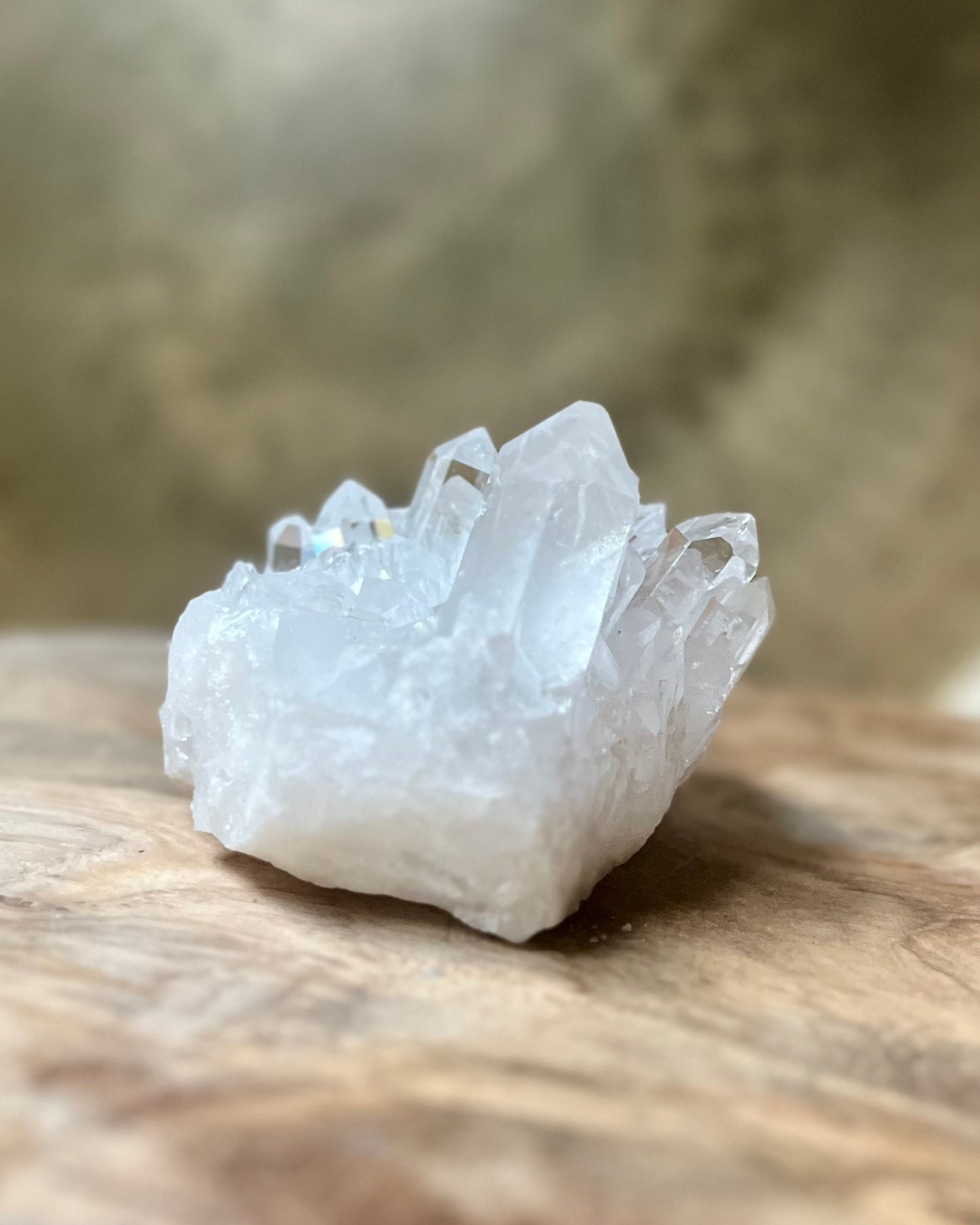 Rock crystal rough cluster