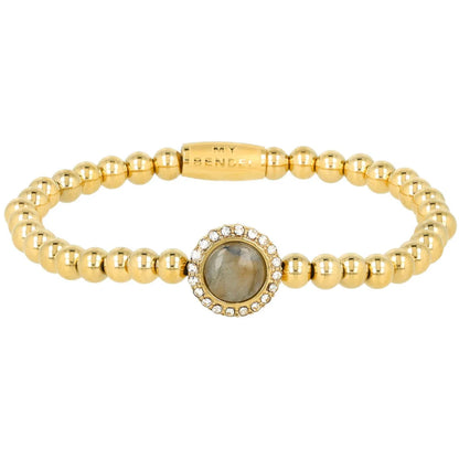 Labradoriet armband goud