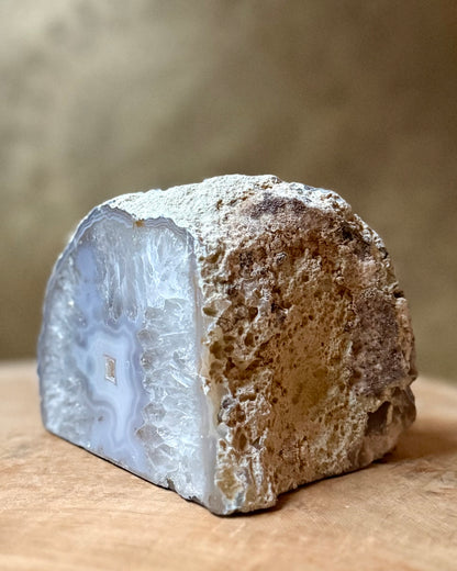 Agaat geode waxinelichthouder