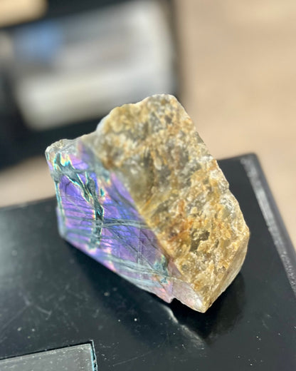 Purple Labradorite 1 side polished