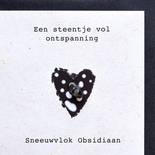 Wenskaart steentje vol ontspanning